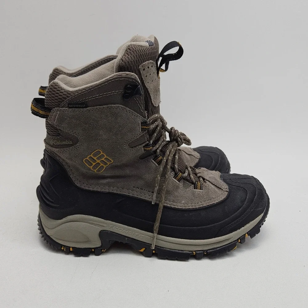 Columbia Bugaboot Plus III Mens 9.5 Grey Omni-Heat Waterproof Winter Snow Boots